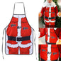 New Christmas Aprons Ladies Men Christmas Decorations Aprons for Home Funny Novelty Kitchen Cooking Apron