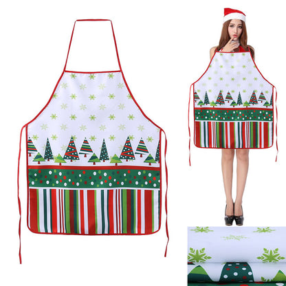 New Christmas Aprons Ladies Men Christmas Decorations Aprons for Home Funny Novelty Kitchen Cooking Apron