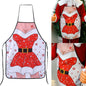 New Christmas Aprons Ladies Men Christmas Decorations Aprons for Home Funny Novelty Kitchen Cooking Apron