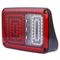 2PCS OL - JT02 - 12V 18W LED Automobile Tail Light Low Consumption Plastic Shell Water Resistant Decorated for Jeep Wrangler