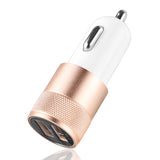 Powstro Aluminium 3.1A Car Charger Dual USB 2.1A 1A Vehicle Charger Adapter Universal For iPhone Tablet Mobile Phone Charger