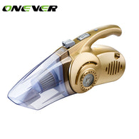 Onever 4 in 1 Multi-function Wet/Dry Car Vacuum Cleaner & Tire Inflator & Tire Pressure Gauge & LED Light 120W Handheld Vacuum