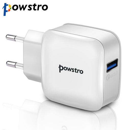 Powstro Qualcomm 3.0 Quick Charger USB Universal  QC3.0 EU US Plug Wall Charger for Cell Phone Tablet Camera for Iphone Ipad