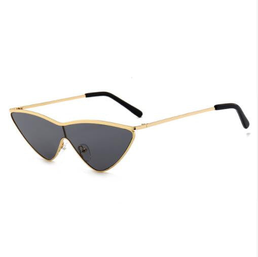 ROYAL GIRL Fashion Cat Eye Sunglasses for Women Metal Small Triangle Frame Shades UV400 SS680