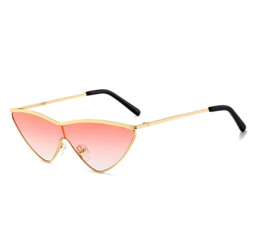 ROYAL GIRL Fashion Cat Eye Sunglasses for Women Metal Small Triangle Frame Shades UV400 SS680