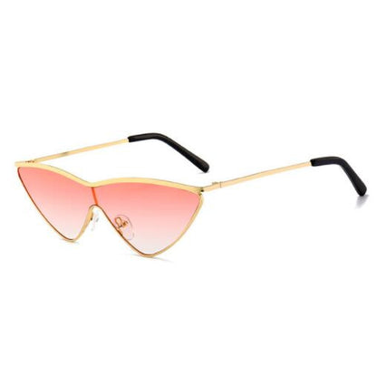 ROYAL GIRL Fashion Cat Eye Sunglasses for Women Metal Small Triangle Frame Shades UV400 SS680