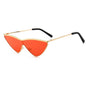 ROYAL GIRL Fashion Cat Eye Sunglasses for Women Metal Small Triangle Frame Shades UV400 SS680