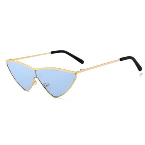 ROYAL GIRL Fashion Cat Eye Sunglasses for Women Metal Small Triangle Frame Shades UV400 SS680