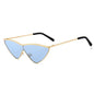 ROYAL GIRL Fashion Cat Eye Sunglasses for Women Metal Small Triangle Frame Shades UV400 SS680