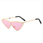 ROYAL GIRL Fashion Cat Eye Sunglasses for Women Metal Small Triangle Frame Shades UV400 SS680