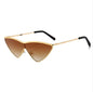 ROYAL GIRL Fashion Cat Eye Sunglasses for Women Metal Small Triangle Frame Shades UV400 SS680