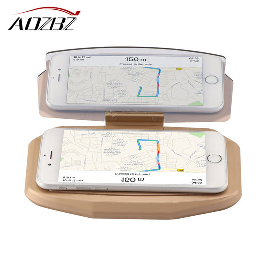 AOZBZ Car HUD Head Up Display Projector Phone GPS Navigation Bracket Multifunctional Reflection Projector for Smart Phones