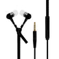 Powstro 3.5mm Earphone Metal Zipper In-Ear Bass Stereo Wired Sports Fashion with Microphone for Samsung iPhone Sony LG Xiaomi