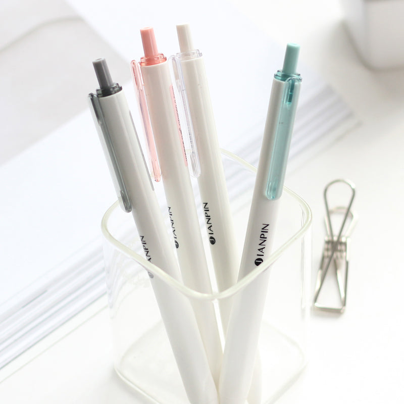 4Pcs JIANPIN Cute Gel Pen Stationary Kawaii School Supplies Gel Ink Pen School Stationary Office Suppliers Pen Kids Gift Office