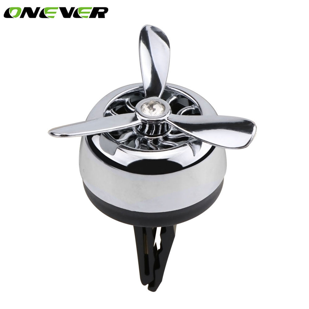 Car Air Vent Air Freshener Mini Fan Aircraft Head Air Fresheners Clip-on Aromatherapy Perfume Fragrance Diffuser Air Purifier