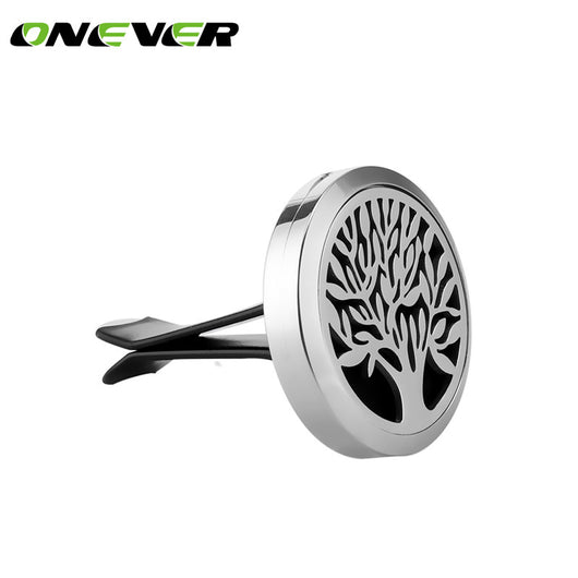 Car-styling Car Air Vent Freshener Diffuser Mini Stainless Steel Car Aromatherapy Essential Oil Fragrance Diffuser Tree of Life