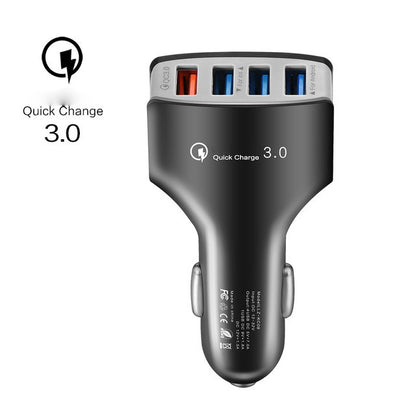 Powstro QC3.0 Quick Charger USB 4 Port Adaptive Fast Car Phone Charger Adapter For Samsung Galaxy For iphone 6 7 iPad Tablet