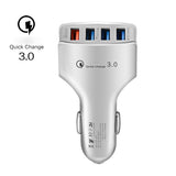 Powstro QC3.0 Quick Charger USB 4 Port Adaptive Fast Car Phone Charger Adapter For Samsung Galaxy For iphone 6 7 iPad Tablet