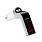 Onever Bluetooth Handsfree Car Kit Wireless Bluetooth FM Transmitter MP3 Player Car Kit Charger For iPhone6 Samsung Smart Phone