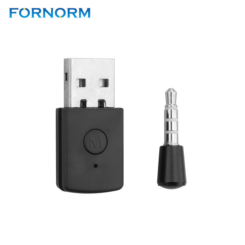 FORNORM 3.5mm Bluetooth Receiver 4.0 EDR USB Bluetooth Dongle USB Adapter For PS4 Stable Performance For Bluetooth Headsets