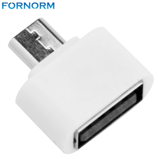 Fornorm White Color OTG Micro To USB Adapter Smart Connection Adapter Kits Micro To USB Female Cable for Android Tablet