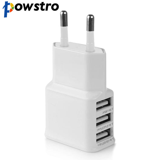 Powstro 3 USB Phone Charger Fast Charging 3A Adapter Charger Wall AC Charge for Samsung iPhone 6 6S Plus for Xiaomi All Phone