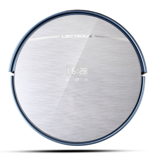 LIECTROUX X5S Robotic Vacuum Cleaner,WIFI APP Control,Gyroscope Navigation,Switchable Water Tank & Dust Bin for Wet&Dry Cleaning