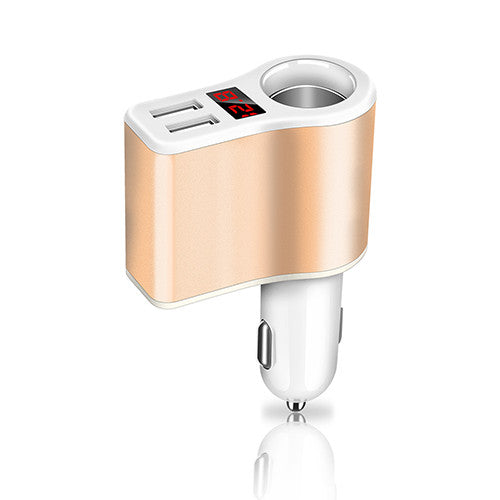 Car Charger Cigarette Lighter 2-Ports USB Charger 2.1A Car-Charger Mobile Phone Universal Socket Adapter Charge
