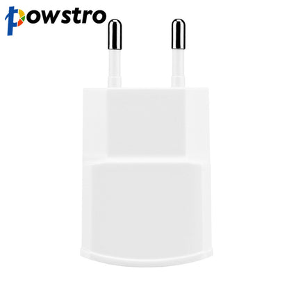 Powstro 5V 1A Smart Travel USB Charger Wall Adapter Portable EU/US Plug Mobile Phone Charger for iPhone/Samsung Xiaomi