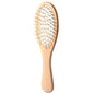 Wooden Bamboo Hair Vent Brush Keratin Care Spa Massager Antistatic Comb White Rubber