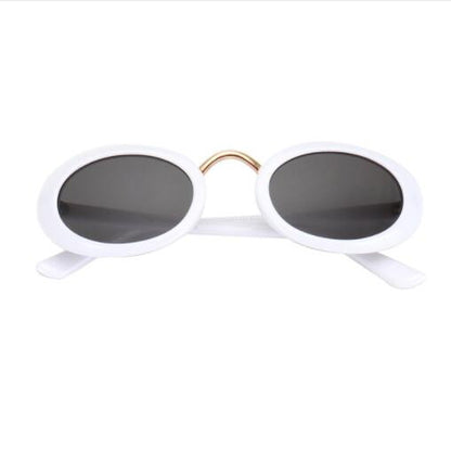 ROYAL GIRL New Design Oval Sunglasses Women Round Acetate Frame Red Pink Brown Gray Lens Sun Glasses ss698