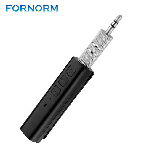 FORNORM Mini Wireless Bluetooth Car Handfree A2DP Wireless Auto AUX Audio Adapter 3.5mm Streaming With Mic For Car Stereos Phone
