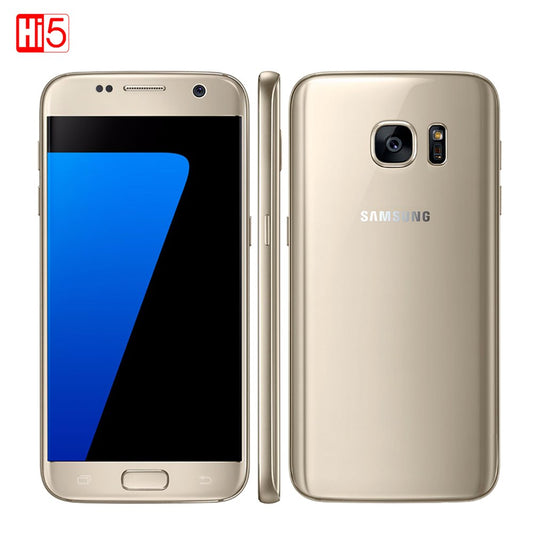 Unlocked Samsung Galaxy S7 Smartphone 5.1'' 4GB RAM 32GB ROM Quad Core NFC 12MP 4G LTE Fingerprint G930V/G930F straight screen