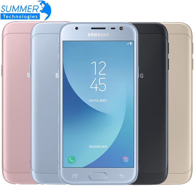 2017 Original Samsung Galaxy J3 J3300 3G 32G 5.0'' Dual SIM Mobile Phone Fingerprint NFC 13.0MP Snapdragon  Quad Core Cell phone