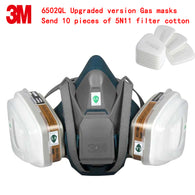 3M 6502QL+6001 respirator gas mask Genuine security 3M protective mask against Painting pesticide Graffiti Organic gas gasmaske