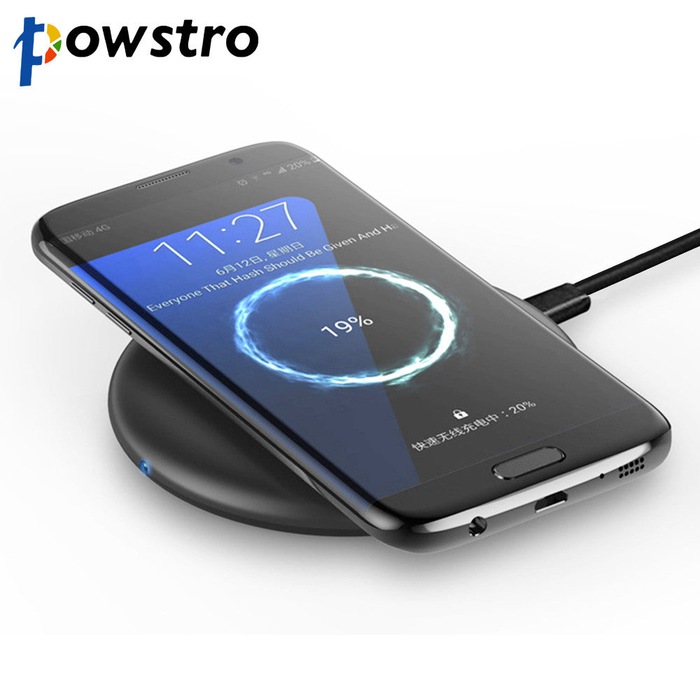 Powstro Fast Wireless Charger With Fast Heat Dissipation Support Fast Wireless Charging For iPhone 8 Plus X Samsung S8 S8+ S7