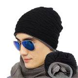 Men's Soft Lined Thick Knit Skull Cap Warm Winter Slouchy Beanies Hat