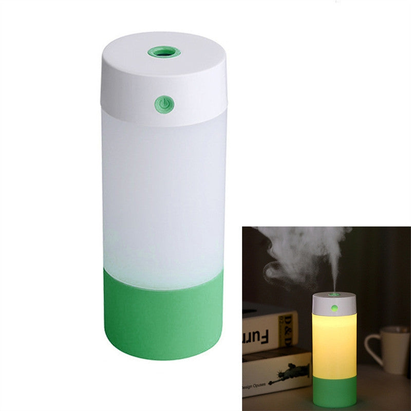 Mini USB 250ml Ultrasonic Air Humidifier Mist Maker Aroma Diffuser with LED Nightlight Lamp Portable Air Purifier for Car Home Use