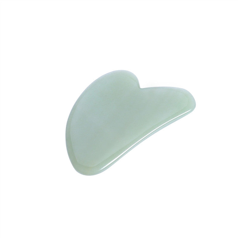 Gua Sha Scraping Massage Tools Natural Stone 100% Handmade Guasha Board For SPA Acupuncture - Hearted Shaped Aventurine