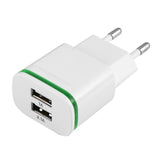 5V 3.1A Universal Mobile Phone Charger 2 USB Wall Charger 2.1A 1A EU Plug Travel Adapter For iPhone Samsung iPad