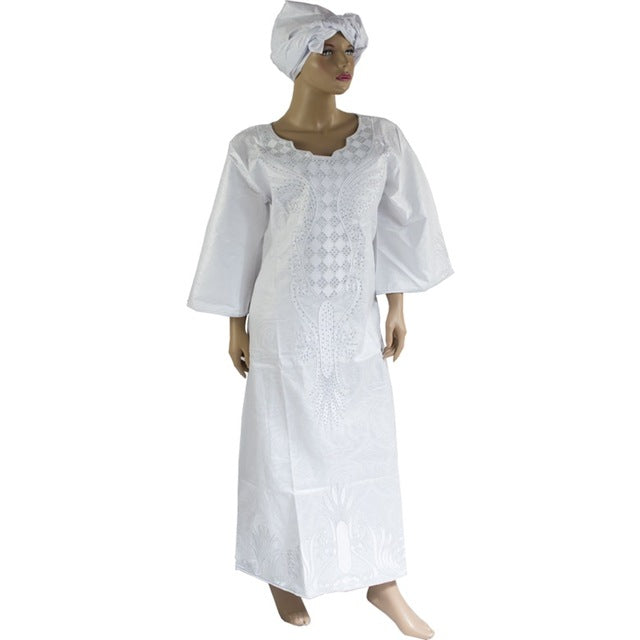 H&D African Dresses wax style Cotton Fabric Top Traditional Bazin Riche African Clothing Designs Fashion africa clothing robe