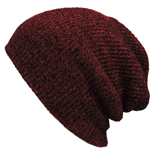 Slouchy Winter Hats Knitted Beanie Caps Soft Warm Ski Hat Men Hip-Pop Beanie Cap