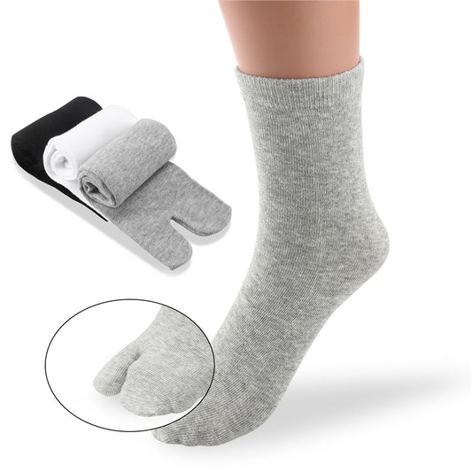 Tinksky 3 Pairs of Elastic Cotton Tabi Toe Socks