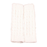 20CM Unisex Winter Knitted Gloves Arm Sleeve Fingerless Long Warmers with Thumb Hole for Men Women