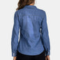 Women Denim Shirt Fashion Style Long Sleeve Casual Shirts Women Blouse Tops