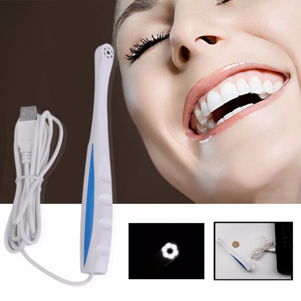 6LED Dental Intraoral Check Digital Micro Camera Professional USB Micro-check Camera / Oral Dental Camera USB 2.0 White