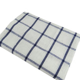 Thin Cotton Linen Napkin Cloth Single Layer 40*60cm Square Table Napkins Fine Stripe Coarse Stripe Plaid 2pcs/pack