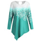 Womens Printing Shirt Long Sleeve Shirt Casual Tops Ladies Long Blouse