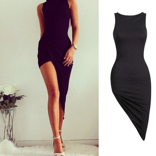 Sexy Women Sleeveless Bandage Bodycon Cocktail Party Long Maxi Dress