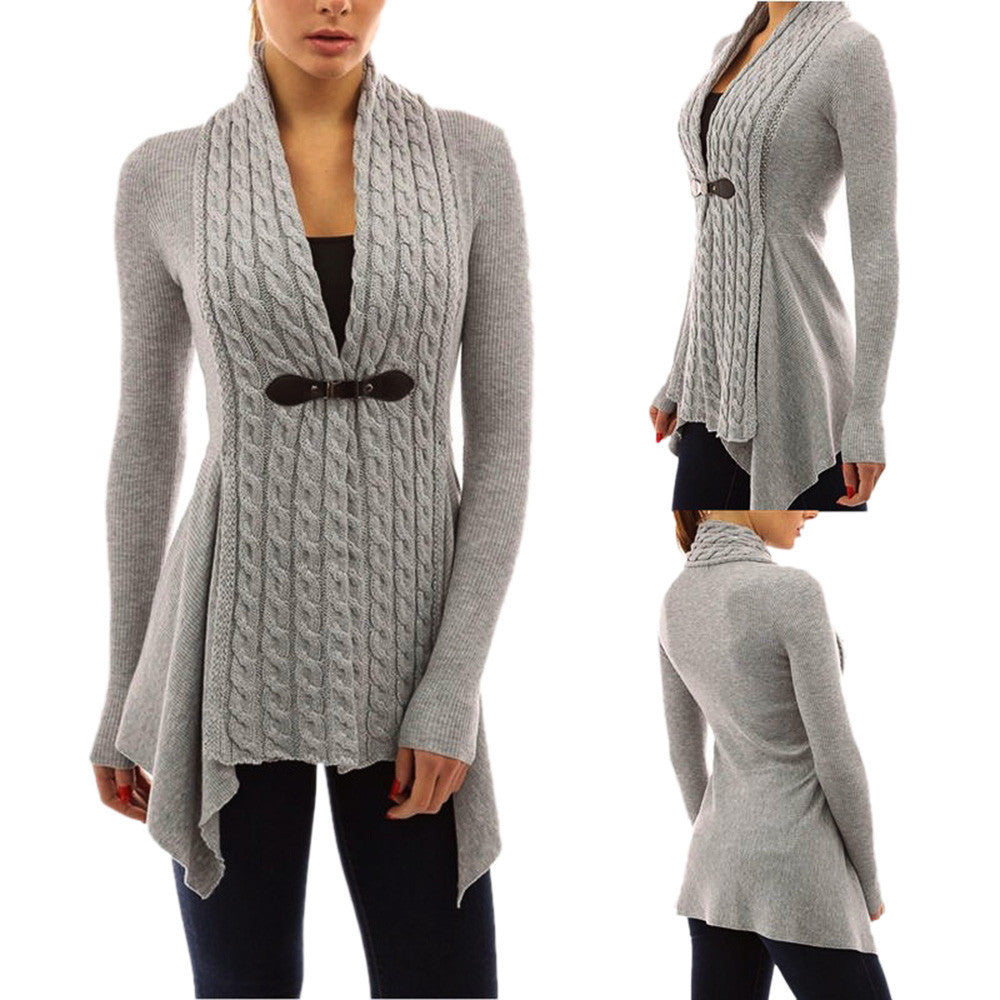 Women  Long Sleeve Sweater Casual Knitted Cardigan Outwear